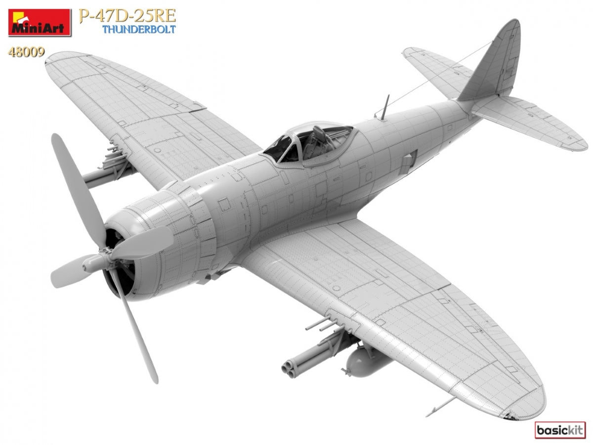 MiniArt 48009 P-47D-25RE THUNDERBOLT. KIT DE BASE 1/48  – image 7
