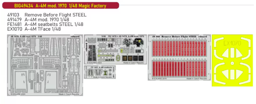 Eduard BIG49434 A-4M Mod. 1970 detail set for Magic Factory 1/48 – immagine 2