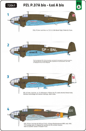 Fly 72041 PZL.37 A bis Łoś A bis 1/72 – imagen 8