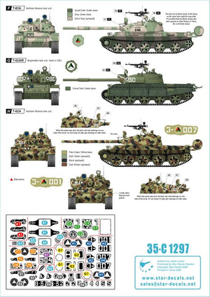 Star Decals 35-C1297 Afghan Tanks 3. T-62A/AM 1/35 – imagen 2