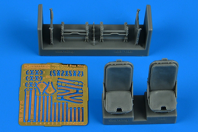 Aires 4912 Westland Sea King HAS.1/HAS.5/HU.5 pilot & co-pilot seats 1/48 Airfix