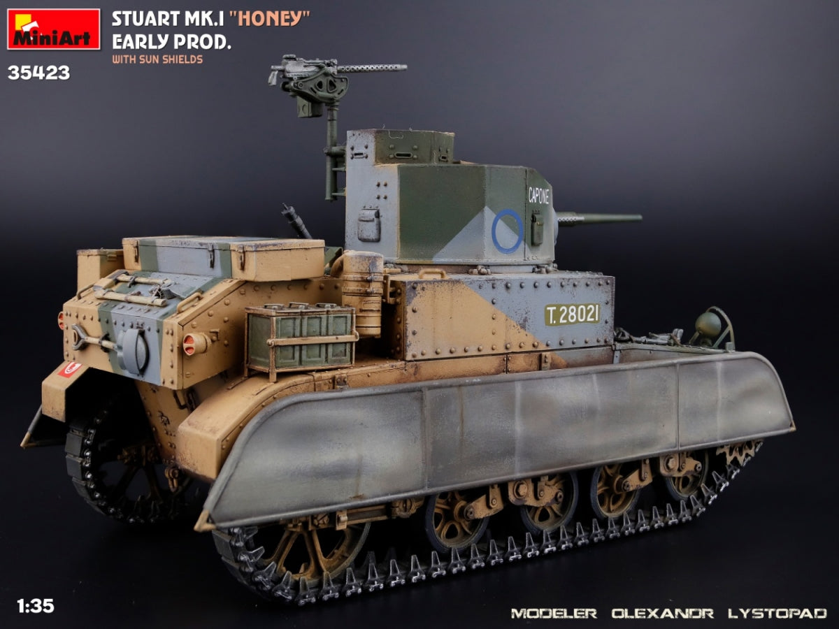 MiniArt 35423 Stuart Mk.I “Honey” Early Prod. w/Sun Shields 1/35 – imagen 12