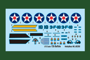 Hobby Boss 80290 US F2A Buffalo 1/72 – immagine 3