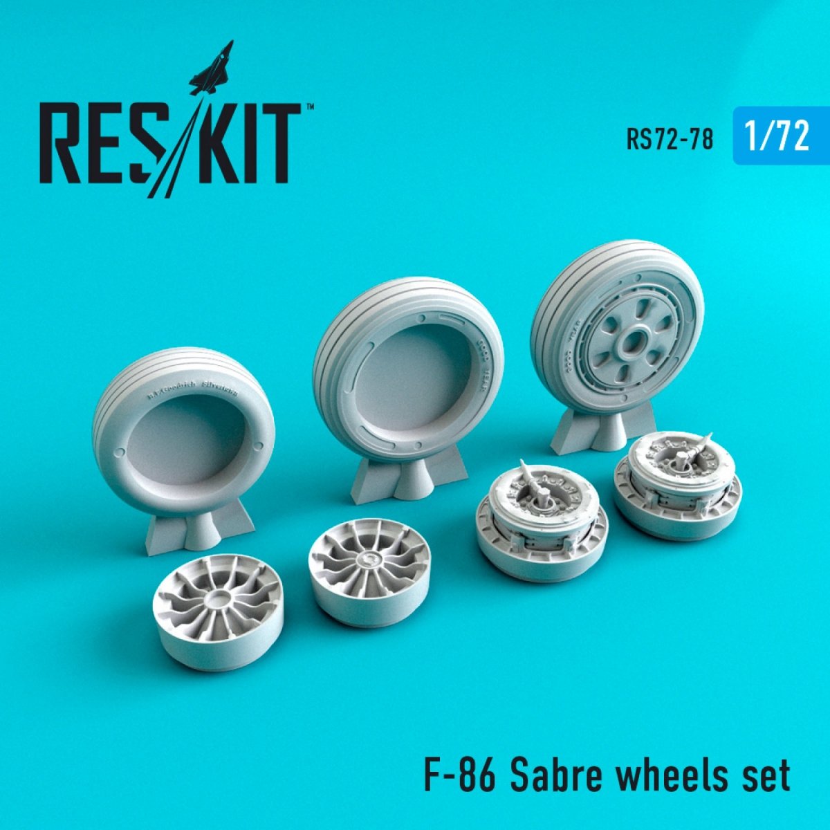 RESKIT RS72-0078 F-86 &amp;quot;SABRE&amp;quot; WHEELS SET 1/72