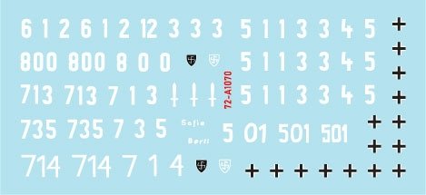 Star Decals 72-A1070 Wiking # 1. 1/72 – immagine 3