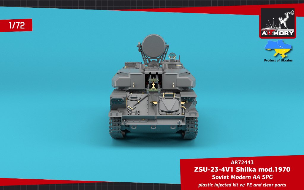 Armory Models 72443 ZSU-23-4V1 Shilka mod.1970 Soviet Modern AA SPG 1/72 – imagen 14