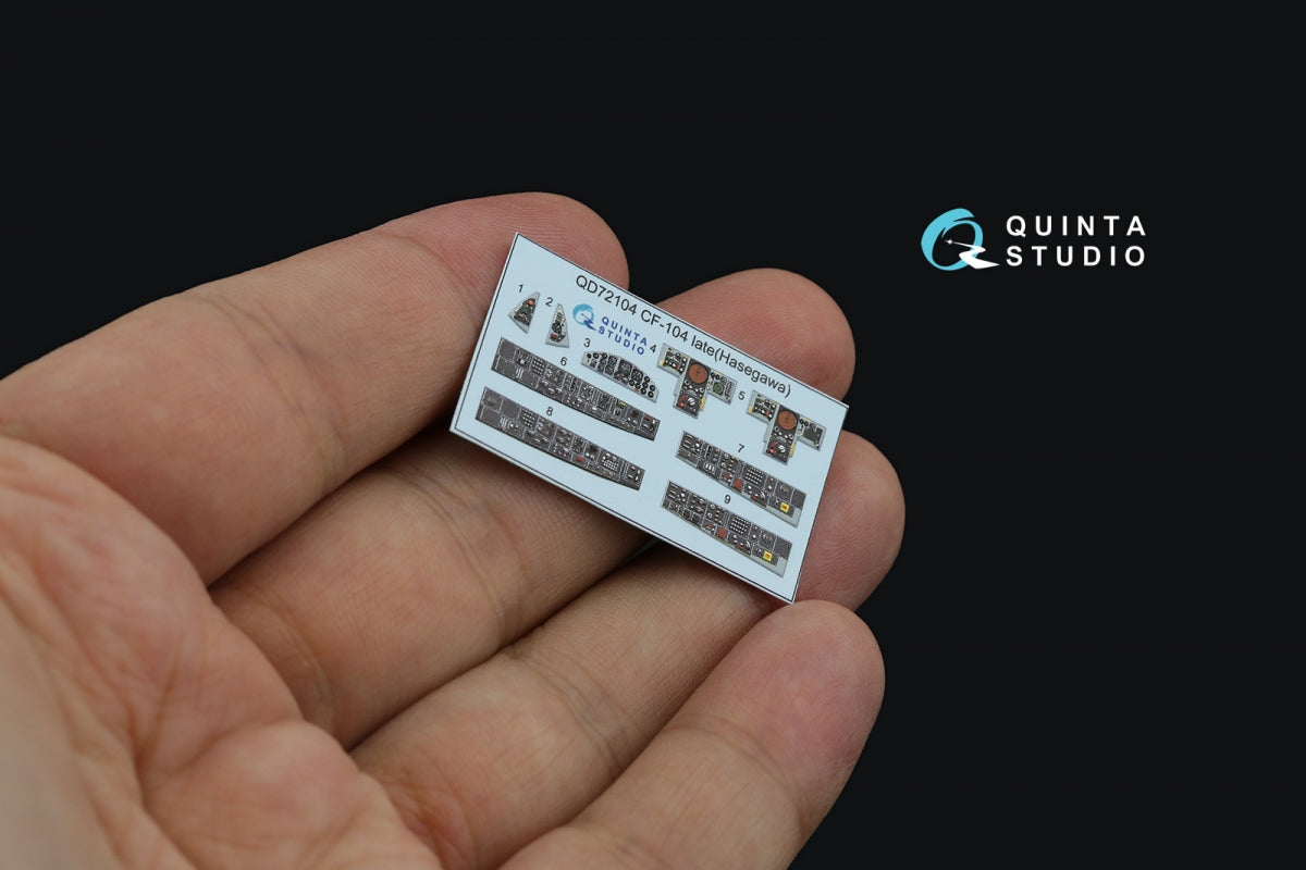 Quinta Studio QD72104 CF-104 late 3D-Printed &amp;amp; coloured Interior on decal paper (Hasegawa) 1/72 – imagen 3