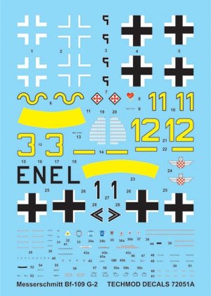 Techmod 72051 - Messerschmitt Bf 109G-2 1/72