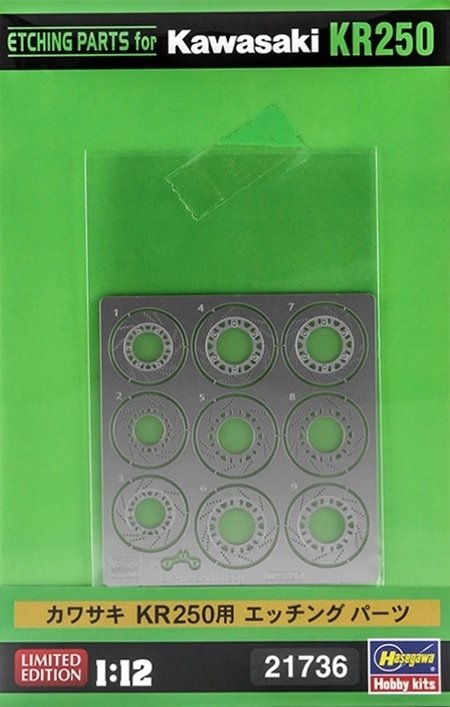 Hasegawa 21736 Etching parts for Kawasaki KR250 1/12