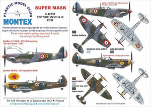 Montex K48156 Spitfire MK VIII &amp;amp; IX 1/48