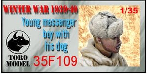 ToRo Model 35F109 Winter War - Finnish Army - Young Messenger Boy with His Dog / Winter War 1939-40 - Young Messenger Boy with His Dog 1/35 – image 2