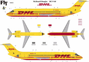 Fly 14412 DC 9-40 DHL 1/144
