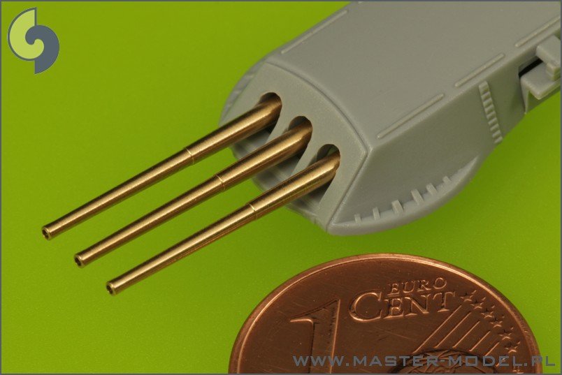 Master SM-700-038 USN 14in/45 (35,6 cm) (12 pcs) - New York (B-34), Nevada (B-36) and Pennsylvania (B-38) classes - fits to USS Arizona model – imagen 3