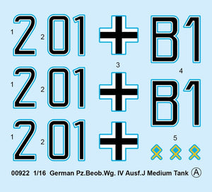 Trumpeter 00922 German Pz.Beob.Wg. IV Ausf.J Medium Tank 1/16 – Bild 5