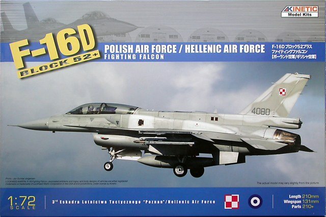 Kinetic K72002 F-16D Block 52+ Fighting Falcon 1/72 
