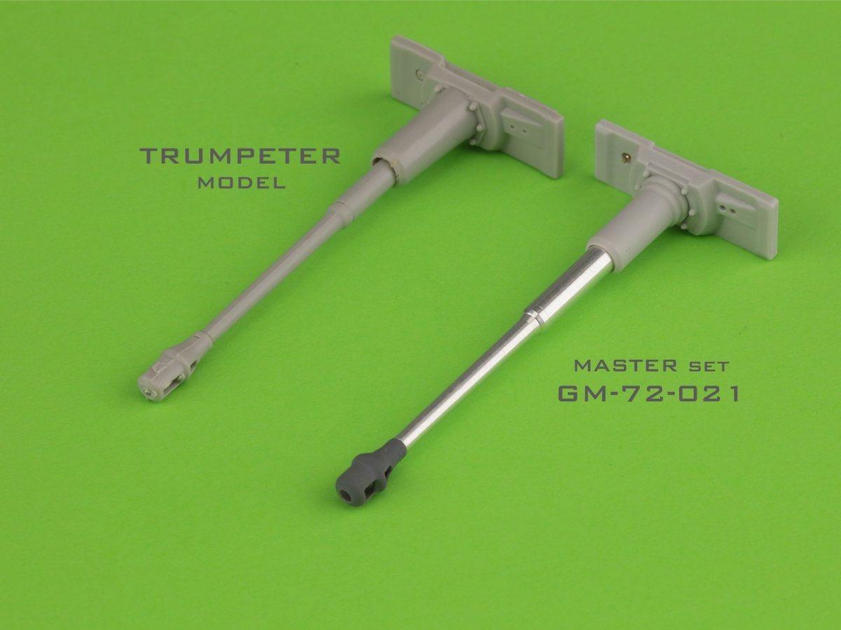 Master GM-72-021 PzKpfw VI Tiger I - MG-34 gun barrels &amp;amp; 88mm KwK36 L/56 with early muzzle break and standard gun mantlet 1/72 – Bild 2