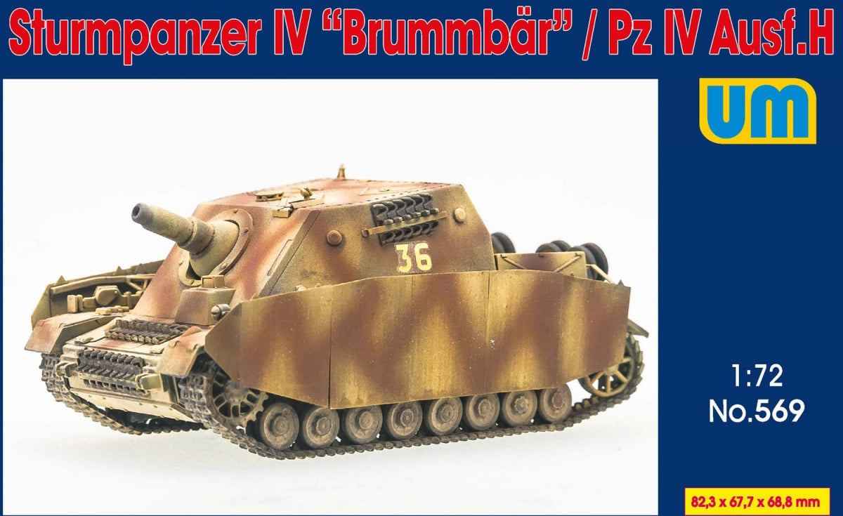 Unimodels 569 Sturmpanzer IV &amp;quot;Brummbar&amp;quot; / Pz IV Ausf. H1/72