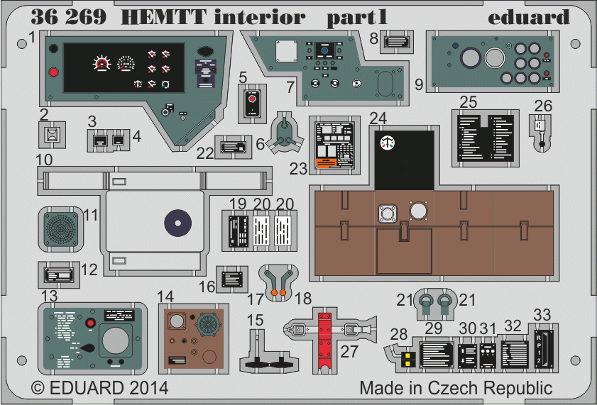 Eduard 36269 HEMTT interior - colour ITALERI 1/35