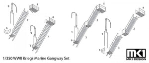 MK1 Design MS-35017 German Gangway Set 1/350 – Bild 2