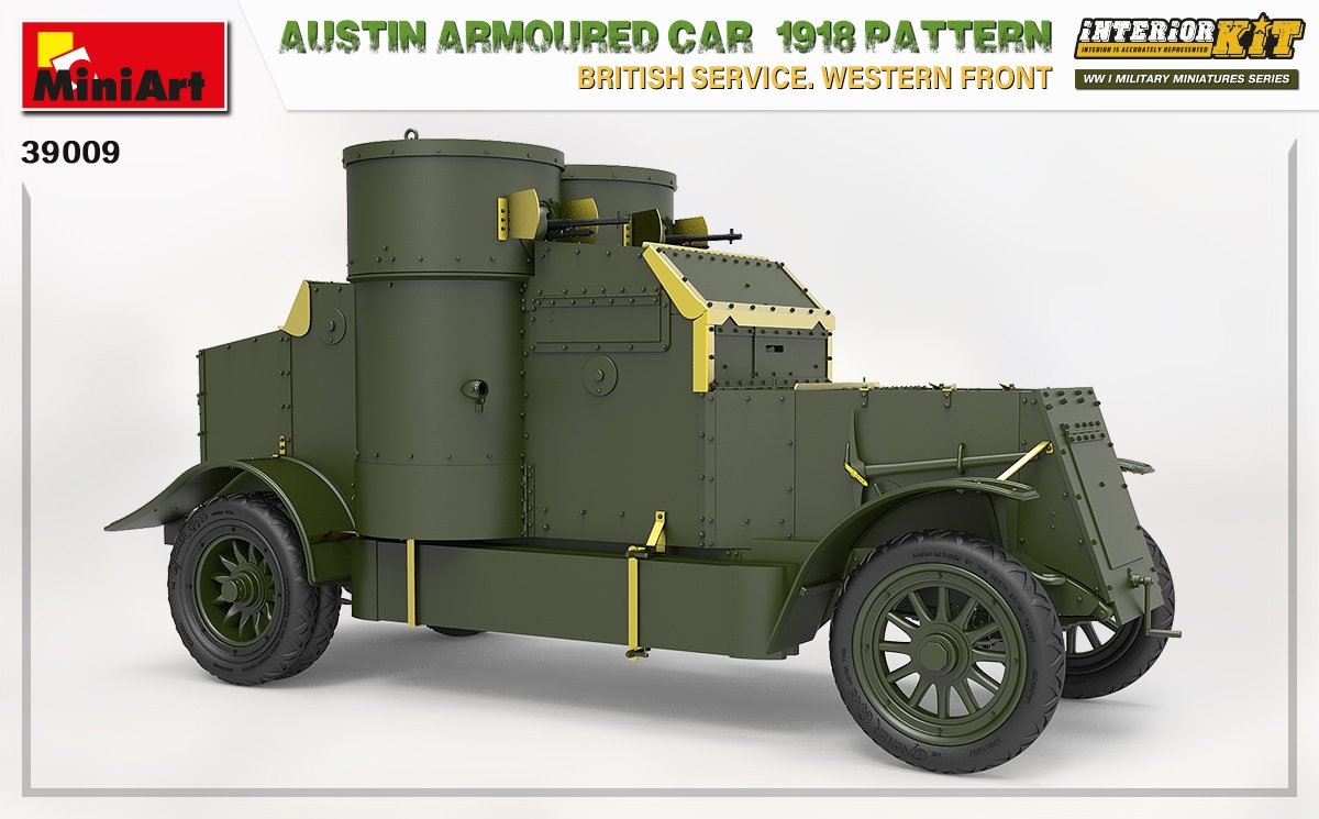Miniart 39009 AUSTIN ARMOURED CAR 1918 PATTERN. BRITISH SERVICE. WESTERN FRONT. INTERIOR KIT 1/35 – Bild 3