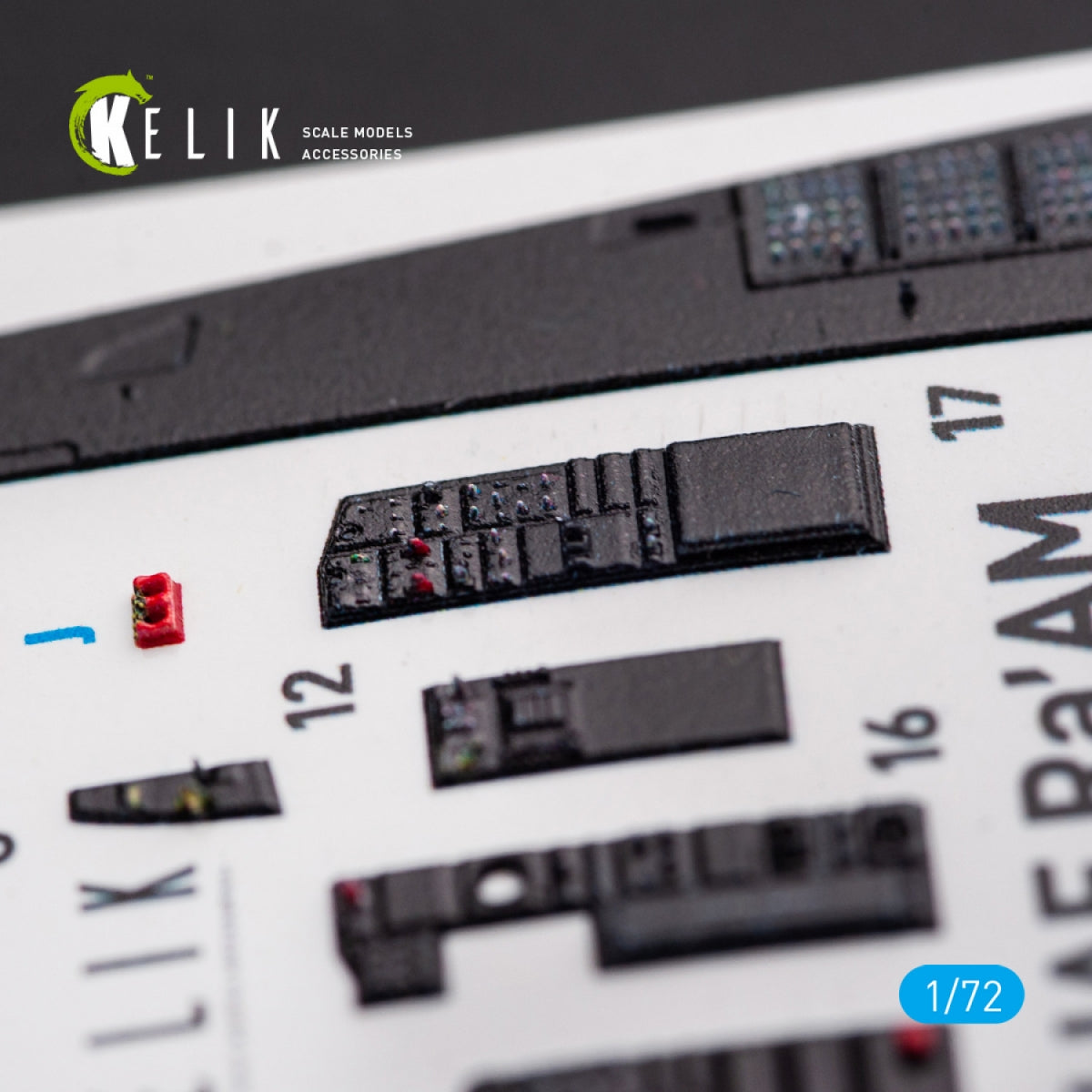 KELIK K72054 F-15I IAF RA`AM - INTERIOR 3D DECALS FOR GWH KIT 1/72 – imagen 5