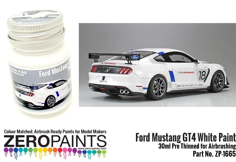 Peinture Zero Paints 1665 Ford Mustang GT4 Blanc 30 ml