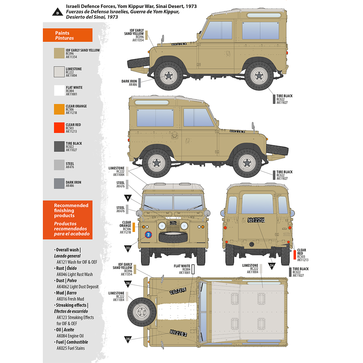 AK Interactive AK35013 LAND ROVER 88 SERIES IIA STATION WAGON 1/35 – imagen 18