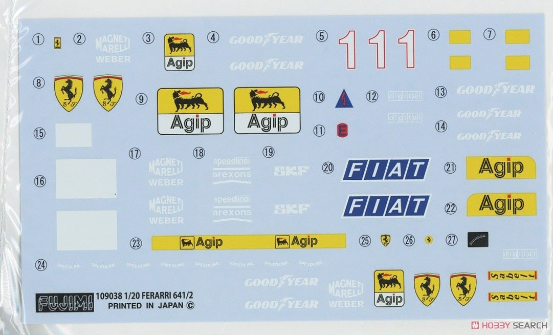 Fujimi 092140 GP-26 Ferrari 641/2 (Mexico GP/France GP) 1/20 – imagen 8