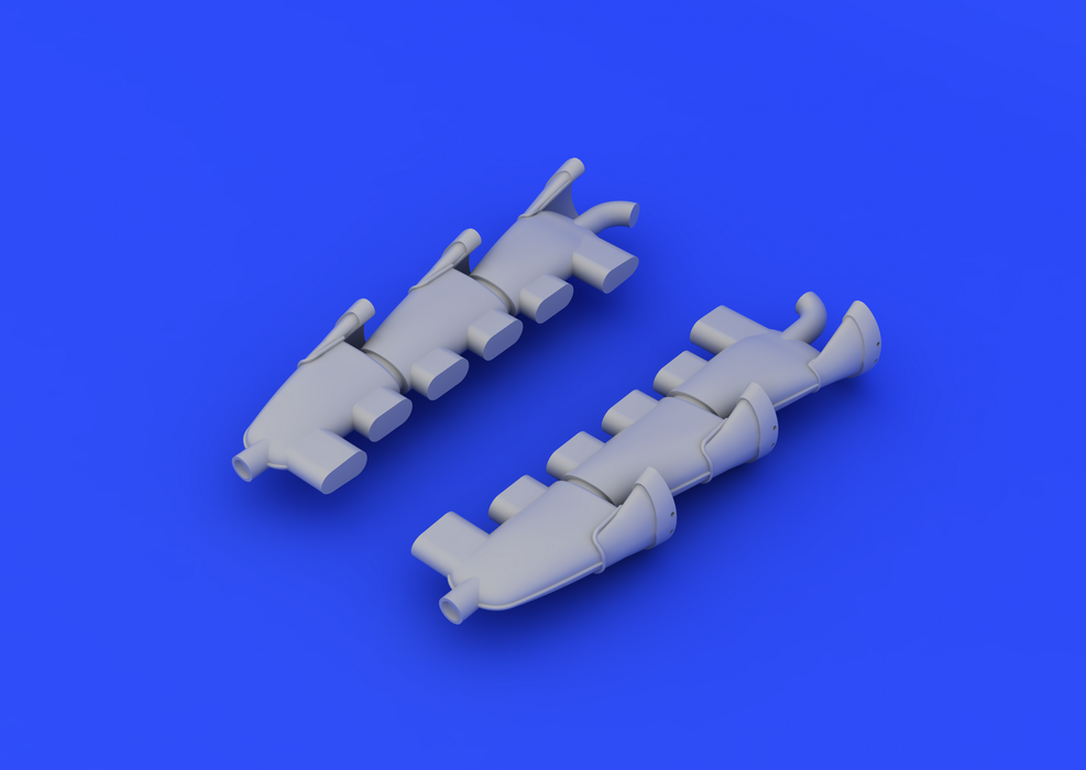 Eduard 648182 Spitfire Mk. V exhaust stacks fishtail 1/48 (AIRFIX) – Bild 4