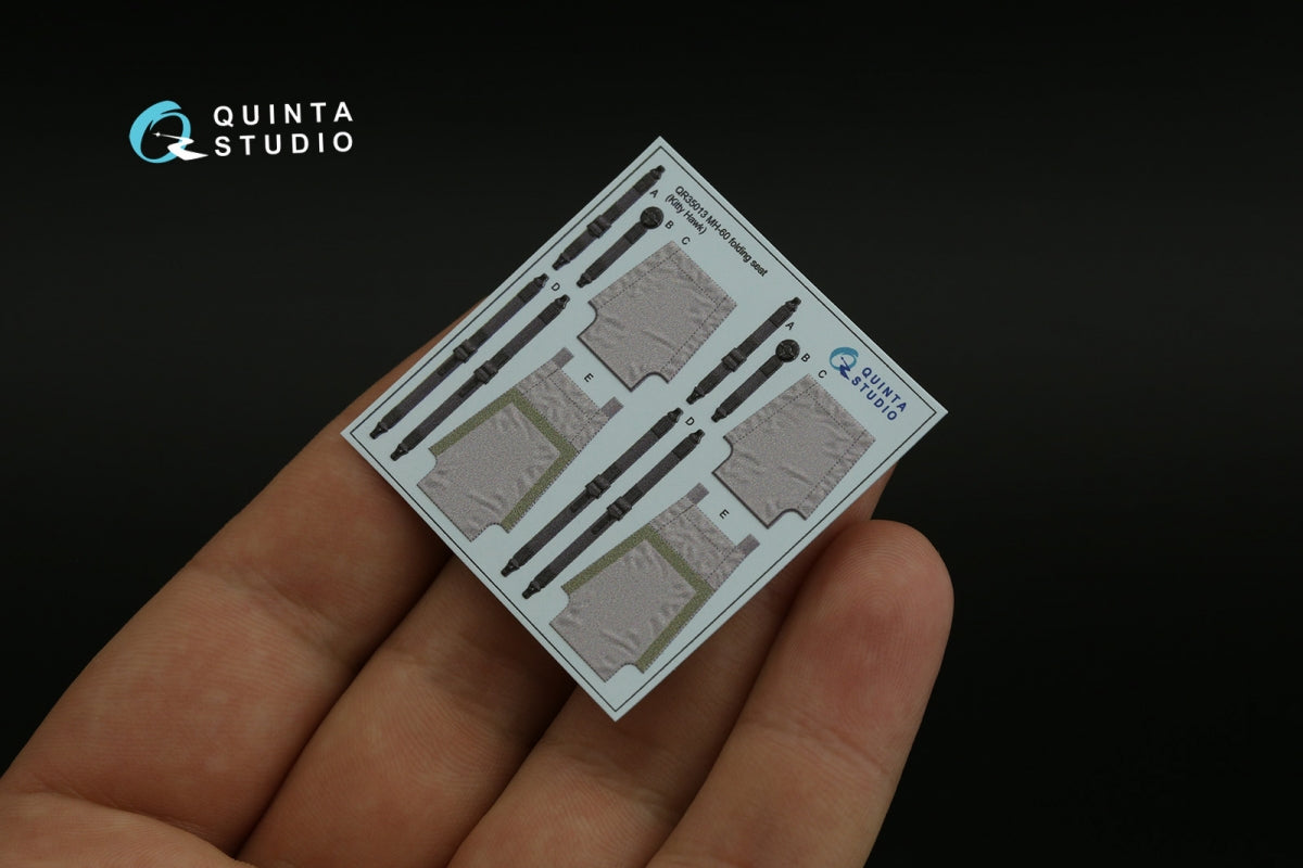 Quinta Studio QR35013 H-60 Family folding seats (KittyHawk), 2 pcs 1/35 – imagen 4