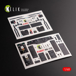KELIK K48097 MH-53 Sea Dragon - interior 3D decals for Academy kit 1/48 – imagen 2