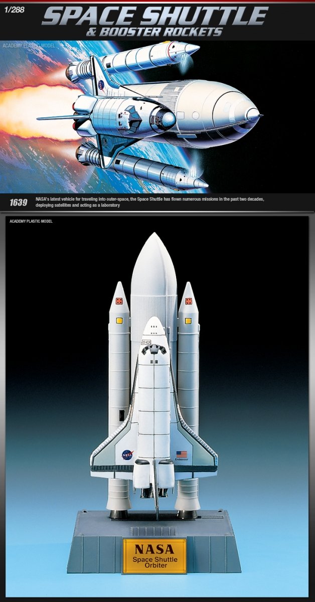 Academy 12707 SPACE SHUTTLE W/BOOSTER ROCKETS 1/288 – imagen 2