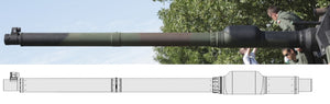 Master GM-35-060 K2 Black Panther - lufa działa Hyundai WIA CN08 120mm 55cal (do modelu Academy) 1/35 – imagen 20