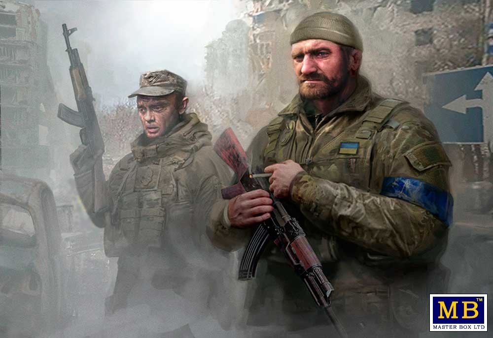 Master Box 35226 Russian-Ukrainian War series, Kit № 4. Territorial Defense Forces of Ukraine. Bucha clean-up from russian marauders and rapists, April 2022 1/35