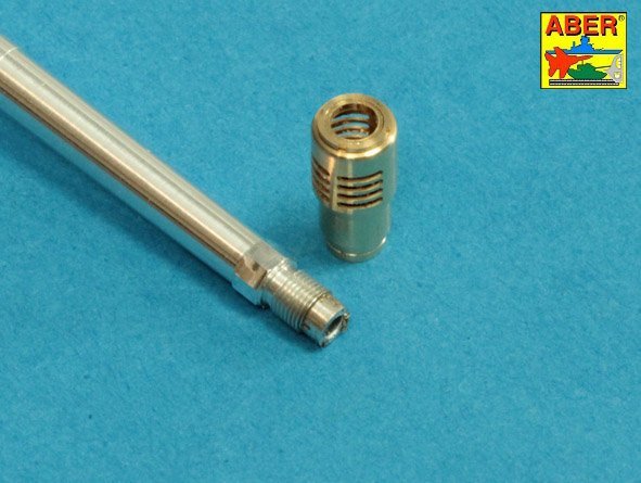Aber 35L-252 7,5cm/5,5cm Pak 41 L/57 gun barrel with muzzle brake for German Tank Pz.Kpfw. VI Ausf. C (VK36.01) 1/35 – imagen 5