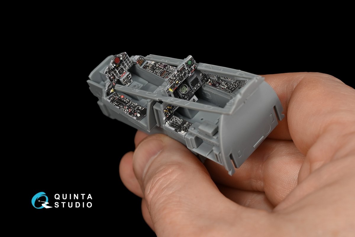 Quinta Studio QD48130 F-4D early 3D-Printed &amp;amp; coloured Interior on decal paper (for ZM SWS kit) 1/48 – imagen 6