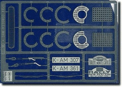 Pièces photo-découpées Hasegawa QG1 (72101) pour Corolla 1/24