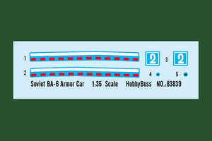 Hobby Boss 83839 Soviet BA-6 Armor Car – image 4