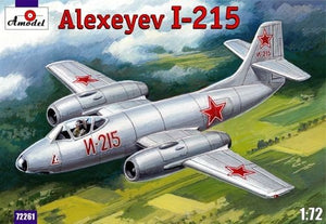 Maquette A 72261 Chasseur à réaction soviétique Alexeyev I-215 (1/72)