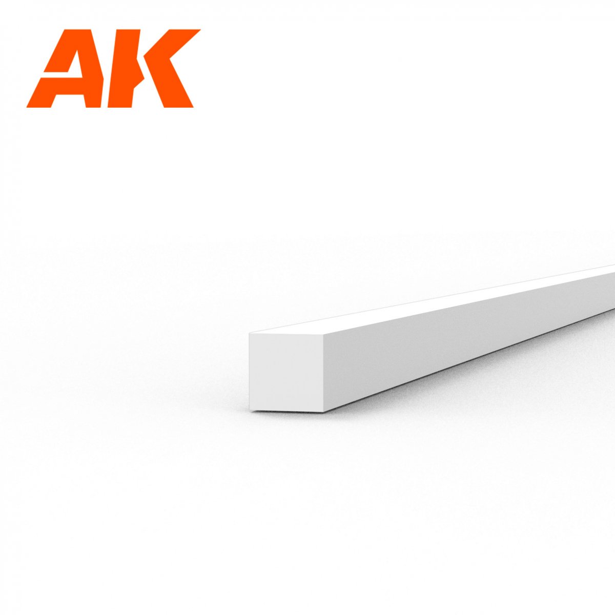 AK Interactive AK6519 STRIPS 1.00 X 1.00 X 350MM – STYRENE STRIP – (10 UNITS) – imagen 2