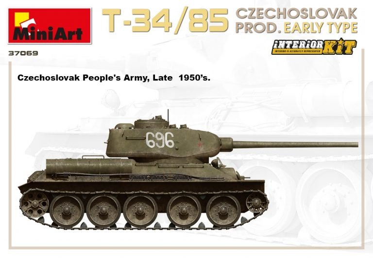 Miniart 37069 T-34/85 Production tchécoslovaque Type précoce 1/35 – image 8