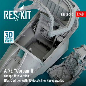 RESKIT RSU48-0394 A-7E &amp;quot;Corsair II&amp;quot; cockpit late version (Basic edition with 3D decals) for Hasegawa kit (3D Printed) 1/48 – Bild 2