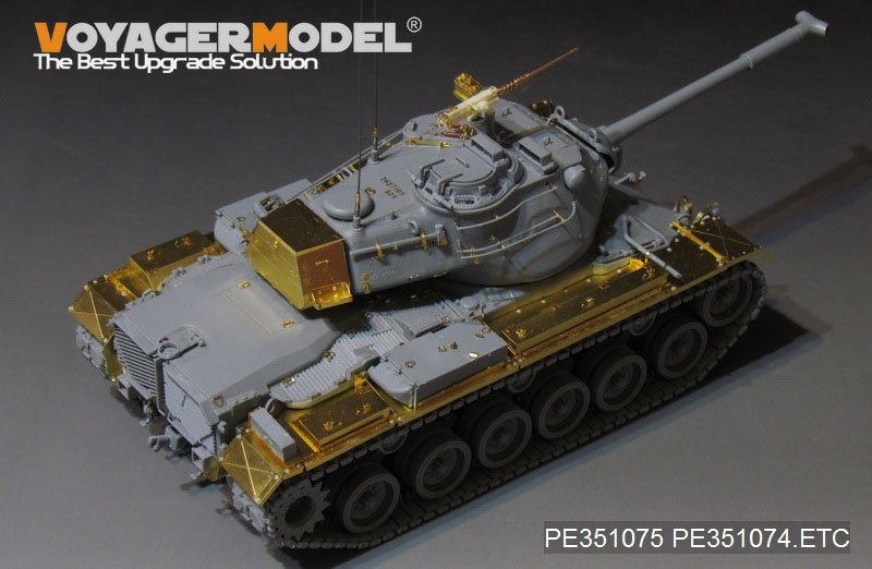 Kit de mise à niveau des ailes de char moyen M47E/M de l&amp;#39;armée américaine moderne Voyager Model PE351075 pour Takom 1/35 – image 3
