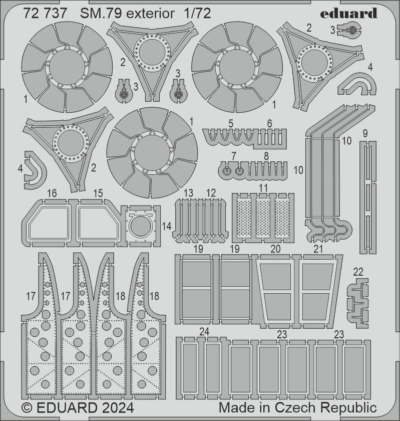 Eduard BIG72181 SM.79 ITALERI 1/72 – immagine 2