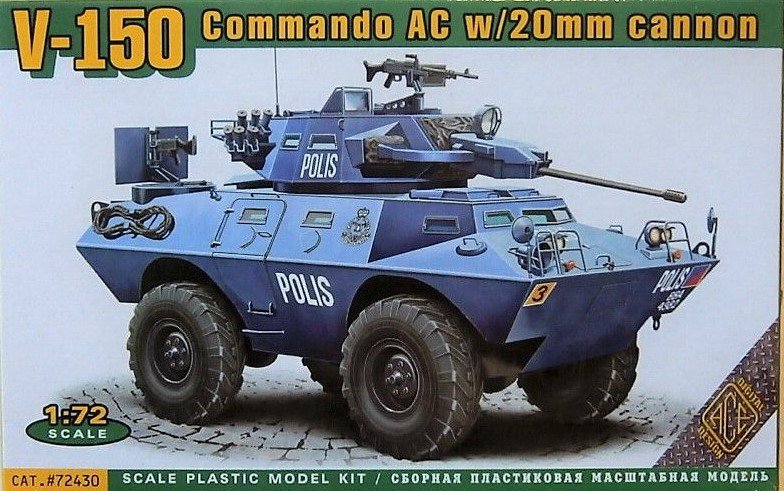 Ace 72430 Commando Car, canon de 20 mm ou 90 mm, échelle 1/72