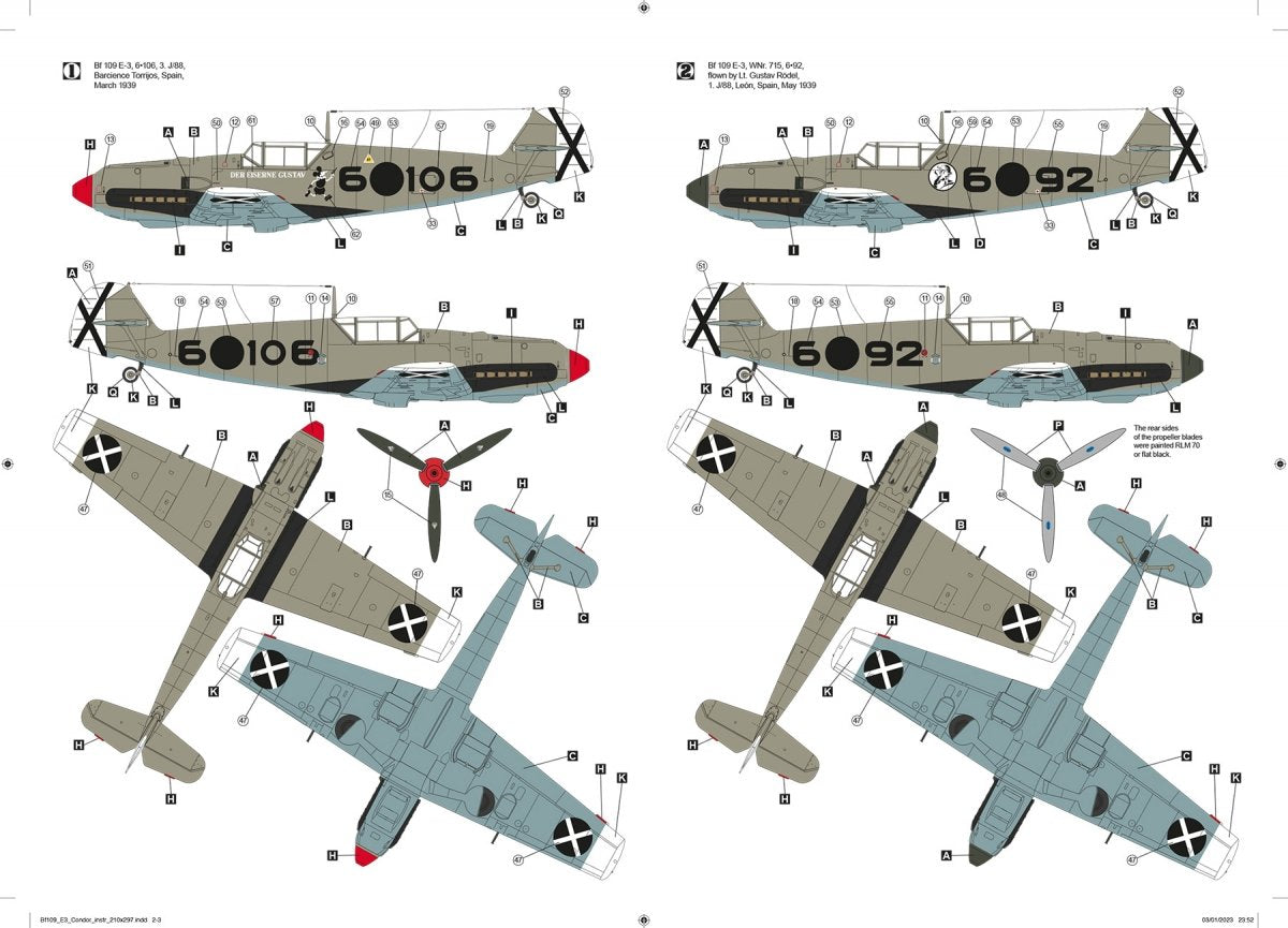 Hobby 2000 32009 Messerschmitt Bf-109 E-3 Legion Condor (DRAGON + CARTOGRAPHIE + MASQUE) 1/32 – image 4