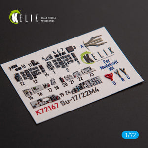 Kelik K72167 SU-17M4P/22M4 - interior 3D decals for ModelSvit kit 1/72