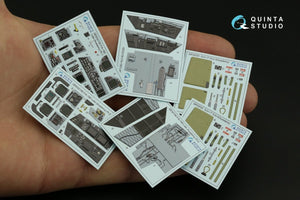 Quinta Studio QD32156 F/A-18D late 3D-Printed &amp;amp; coloured Interior on decal paper (Academy) 1/32 – immagine 8