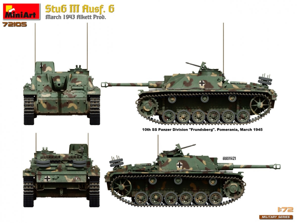 MiniArt 72105 StuG III Ausf. G March 1943 Prod. 1/72 – imagen 13