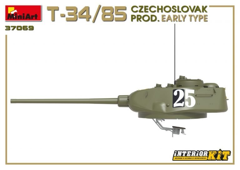 Miniart 37069 T-34/85 Production tchécoslovaque Type précoce 1/35 – image 15